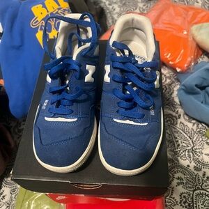 Blue new balance sneakers